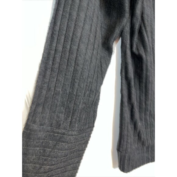 Moshu Soft Womens Knit Top Classic Black Long Sleeved Ribbed XXL Lightweight New - Picture 4 of 8